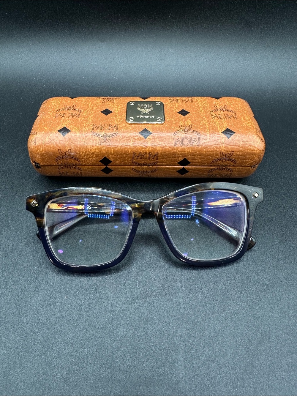 MCM MCM2614 Eyeglasses 235 Havana/Blue 100% AUTHENTIC Frame & Case